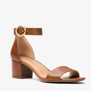 Michael Kors Lena Flex Leather Sandals Size 8